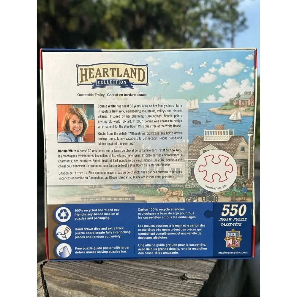 Heartland Collection Ocean Trolley 550 Jigsaw Puzzle 24x18 Inches